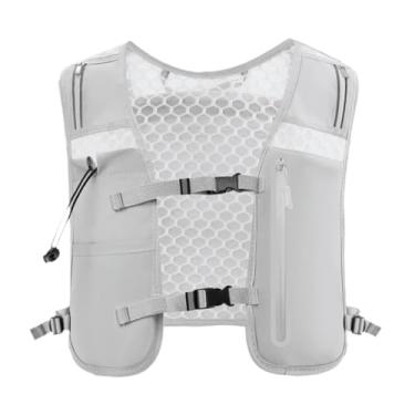 Imagem de menolana Colete de corrida Mochila de corrida à prova d'água Mochila leve para Bolsa esportiva Colete de hidratação para ciclismo Caminhada, Cinza