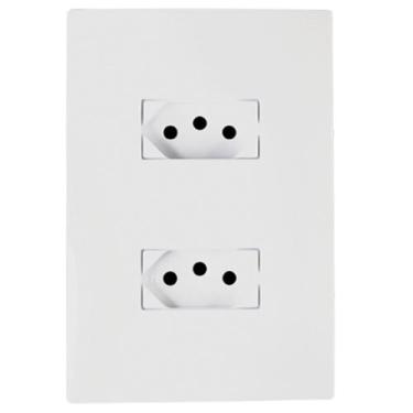 Imagem de Conjunto Tomada Dupla 10A 2P+T 4X2 Monobloco I9 94120 Ilumi