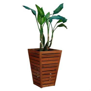 Imagem de Cachepot Cone 60cm Madeira Maciça Natural