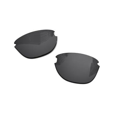 Imagem de Lentes de reposição polarizadas de 1,6 mm para óculos de sol Oakley Frogskins Lite, proteção UV, lentes espelhadas escuras - Mais opções, Preto escuro - polarizado, One Size