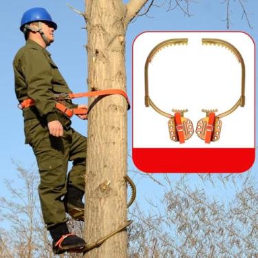 Imagem de Espigões De Escalada De Poste Antiderrapantes, Fivela De Pé De Poste De Madeira Para Eletricista De árvores De Escalada, Para Observação De Caça, Colheita De Frutas, Di, 350Model