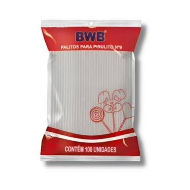 Imagem de Palitos Para Pirulito BWB Pequeno Cristal N 9 Cm C/ 7000 Un Bwb - TAMA