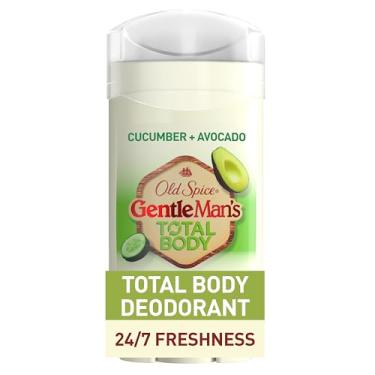 Imagem de Old Spice Desodorante em bastão de corpo inteiro para homens, sem alumínio, aroma de pepino + abacate, proteção contra odores 24 horas por dia, 7 dias por semana, frescor duradoura, testado por