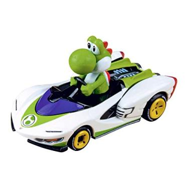 Imagem de Carrera 64183 Mario Kart P-Wing Yoshi 1:43 Scale Analog Slot Car Racing Vehicle GO Slot Car Toy Race Track Sets