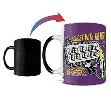 Imagem de Morphing Mugs Beetlejuice - The Ghost with the Most - Uma caneca de cerâmica sensível ao calor que muda de cor de 325 ml - Imagem revelada quando um líquido quente é adicionado!