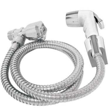 Imagem de Ducha Higiênica com Gatilho Pop 1800 C25 1,20m 1/4 Volta ABS Branca Le