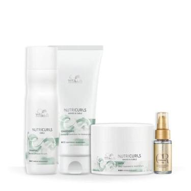 Imagem de Wella Nutricurls Sh 250ml + Cond 200ml + Masc 150ml + Oleo 30ml - Well