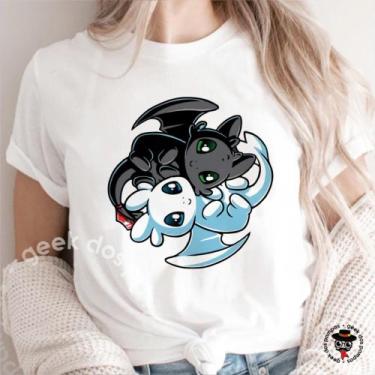 Imagem de Camiseta Como Treinar seu Dragão Banguela e Fúria da Luz - Mina Store,