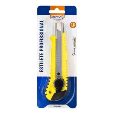 Imagem de Estilete Profissional 18mm com Trava de Segurança ES1802 BRW