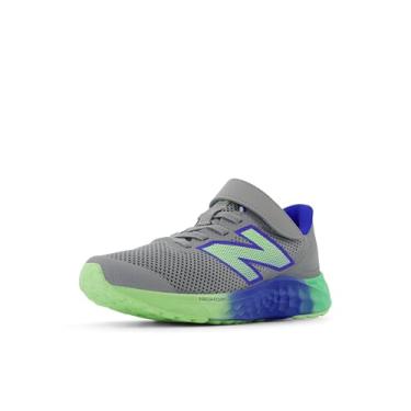 Imagem de New Balance Gancho e laço unissex Fresh Foam Arishi V4, Cinza ardósia/pedra preciosa azul/folha de limão, 14