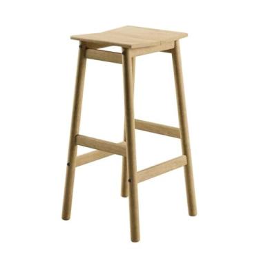 Imagem de Banqueta Alta Tramontina Bossa 75 cm Madeira Tauari Natural