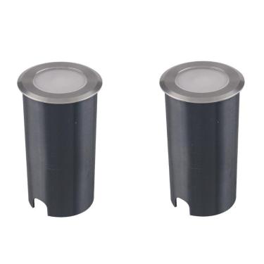 Imagem de Balizador Redondo De Solo Inox Ip67 Led 1W Escada Ali64 2un