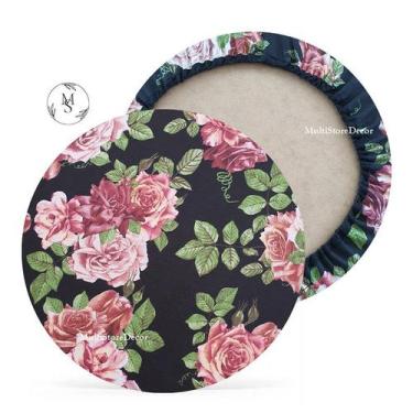 Imagem de 01 Capa de Sousplat Floral Rose Nude - 35 cm - Várias Cores e Estampas
