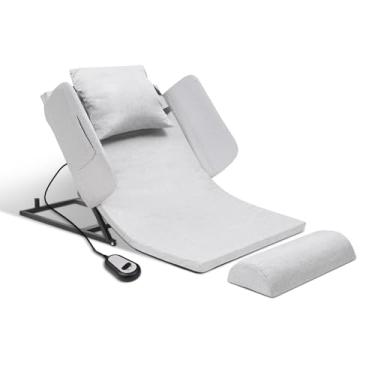 Imagem de BUIFAC Encosto de cama ajustável com controle remoto, ângulo ajustável de 2-80° ajuda idosos a se sentarem facilmente, suporte confortável para comer e descansar, capacidade de 136 kg HAPL-01