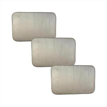 Imagem de Jogo de Tapetes Chique Banheiro Base Emborrachada Felpudo - MULTIART, 