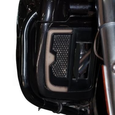 Imagem de Advanblack Luzes LED de grade inferior de carenagem para Harley 2014+ Touring – Kit de seta e luz de corrida – 80 LEDs, Plug & Play, serve para carenagens inferiores Rushmore (moke)