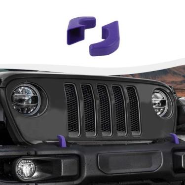 Imagem de Capas de gancho de reboque para pára-choques SQQP compatíveis com Jeep