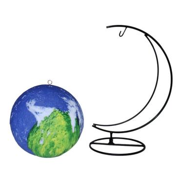 Imagem de Luminaria Pendente Planeta Galaxia Universo 3d Abajur Usb Com Controle Rgb Colorido Colorido Azul