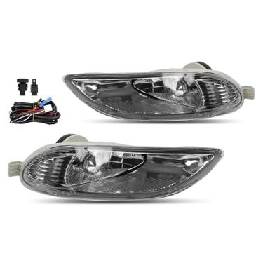 Imagem de Faróis de neblina compatíveis com Toyota Camry 2002–2004, Corolla 2005–2008 e Solara 2002–2003 Kit de montagem de farol de neblina dianteiro de substituição para 81220-AA011,81210-AA011