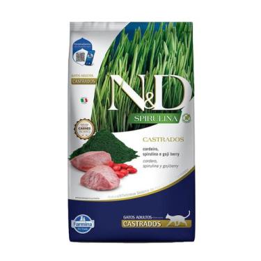 Imagem de Ração N&D Spirulina para Gatos Adultos Castrados Cordeiro 7kg - Nd