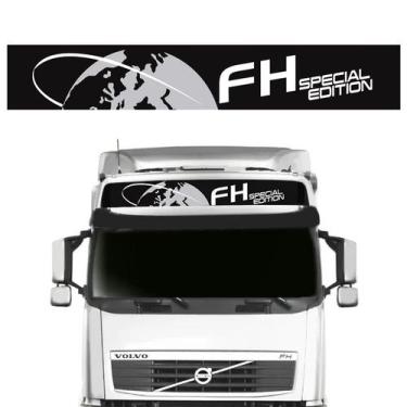 Imagem de Faixa Volvo Fh Special Edition 540 Adesivo Quebra-sol Prata - SPORTINO