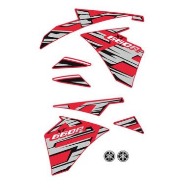 Imagem de Adesivos Yamaha Compatível Xt 660r 2015/2018 Moto Vermelha - SPORTINOX