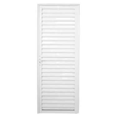 Imagem de Porta Palheta Alumínio Branco Linha 25 - PROVER ESQUADRIAS, 210x60, DI