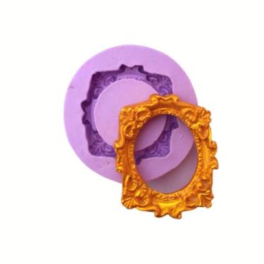 Imagem de Molde de silicone moldura redonda para decorar f651 - CM