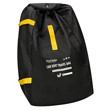 Imagem de Mochila de viagem para assento de carro para viagens aéreas – Karfast Universal infantil Carseat Gate Check Bag Capa para avião, dobrável com bolsa, verde