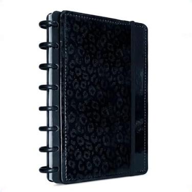 Imagem de Caderneta Inteligente A5 Capa Dura 8 Discos Tamanho M Caderno de Anotações Personalizavel 80 Folhas (boca preto)