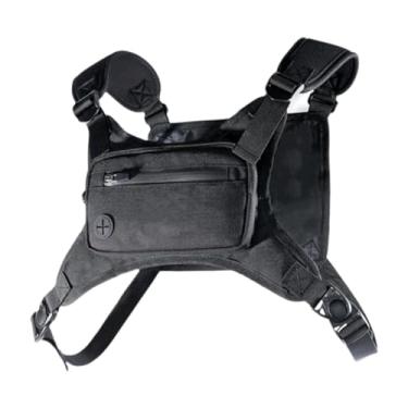 Imagem de Aymzbd Colete Oxford Ajustável para Corrida E Esportes Ao Ar Livre, Bolsa para Mulheres E Homens, Pesca E Treino, Preto