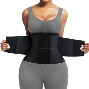 Imagem de Espartilho Waist Trainer FeelinGirl Workout Underbust preto L