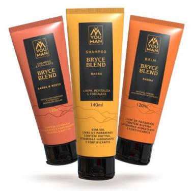 Imagem de Kit Bryce Blend  shampoo fortificante + shampoo esfoliante + balm para