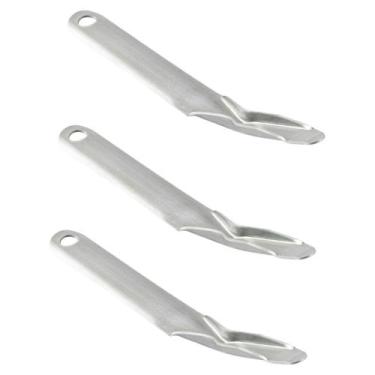 Imagem de Kit 03 Extrator De Grampos Espatula de Metal - Maxcril  Papelaria  Mat