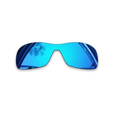 Imagem de SmartVLT Lentes de substituição polarizadas revestidas com AR azul gelo para óculos de sol Oakley Antix OO9077