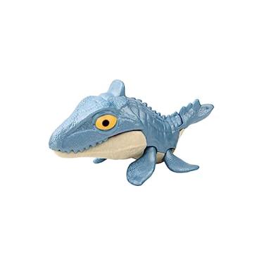 Imagem de Luwecf Brinquedo de Dinossauro Mordedor de Dedo, Fantoche de Dinossauro de Mão com Articulações Flexíveis, Figura de ação Interativa para Enchimentos de Cest, Verde Mosasauroidea