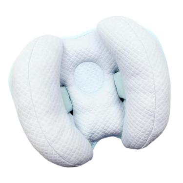 Imagem de Milageto Travesseiro para Bebê em Viagem com Apoio de Cabeça, bebê azul