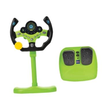 Imagem de JunZheHub Brinquedo de Volante Simulado, Brinquedo de Simulação de Direção, Habilidades Motoras Finas com Suporte para Bebês, Pré-escolares, Crianças, Presentes, Verde