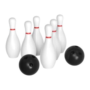 Imagem de TTETTZ Crianças Conjunto de Boliche Esportes Brinquedo Desenvolvimento Precoce Pino de Boliche Interativo E Bolas Jogo de Boliche Indoor para Crianças, 6 Boliche 2 Bolas