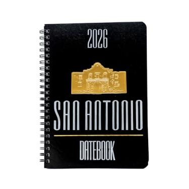 Imagem de Agenda de datas e planejador urbano de San Antonio, Texas 2026 – Guia de recursos com visualizações diárias, semanais e mensais – Calendário de referência de 3 anos, guia de caderno de viagem multiuso