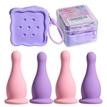 Imagem de BS-MALL Ferramentas faciais Gua Sha de silicone portáteis – Conjunto de massagem 2 em 1 para alívio de estresse e desintoxicação para rosto e olhos – Ferramenta de cuidados com a pele macia e segura