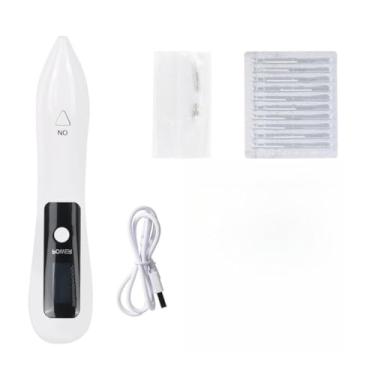 Imagem de Caneta Jato De Plasma Profissional 9 Níveis，Caneta Jato de Plasma 9 Bivolt(Branco claro)