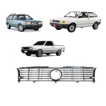 Imagem de Grade Radiador para Gol Quadrado, Voyage, Parati, Saveiro 1991 1992 1993 1994 1995-1996, Cor Preta, Encaixe Perfeito