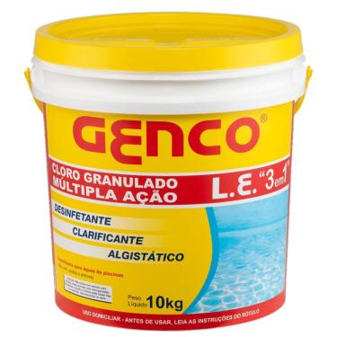 Imagem de Cloro Granulado L.E. Balde de 10 Kilos - 405248A - GENCO