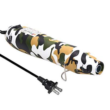 Imagem de mofa Pistola de calor de resina, cabo de 2 m, pistola de calor de 300 W para artesanato, secador de tinta acrílica, bocal de aquecimento elétrico multiuso (camuflagem)