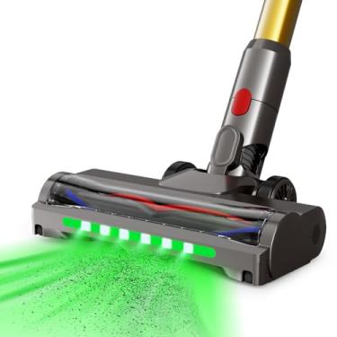 Imagem de Cabeça de substituição para Dyson V7 V8 V10 V11 V15, SV22 SV15 SV28 SV14 SV27 SV12 SV25 SV10 SV11, acessório de vácuo, peças de reposição com 6 LEDs, escova de cerdas em forma de V de 26 cm, para