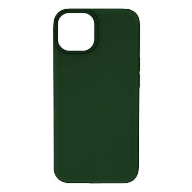 Imagem de Capinha Compatível com Iphone 13 pro max Preta, Branca, Azul, Rosa, Bordô, Roxo, Lilás, Cinza, Pink, Bege, Flexivel, Tecnologia anti impacto, Aveludada com design PREMIUM c/logo (Verde)