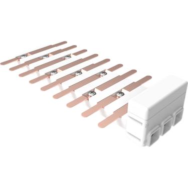 Imagem de Barramento Flutuante Bifásico 18 Pólos DIN 100A Neutro+Terra - 099.200.003 - BRUM