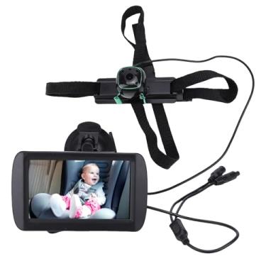 Imagem de Dpofirs Espelho de Carro bebê, Câmera de Carro bebê 4,3 Polegadas HD 1080p Traseiro Monitor de de, Configuração Fácil, Monitor de de Retrovisor