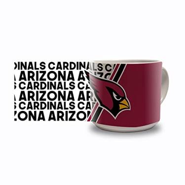 Imagem de Rico Industries NFL Football Arizona Cardinals Caneca de café de cerâmica metrô de 400 ml, caneca de cerâmica colorida de equipe para fãs da NFL